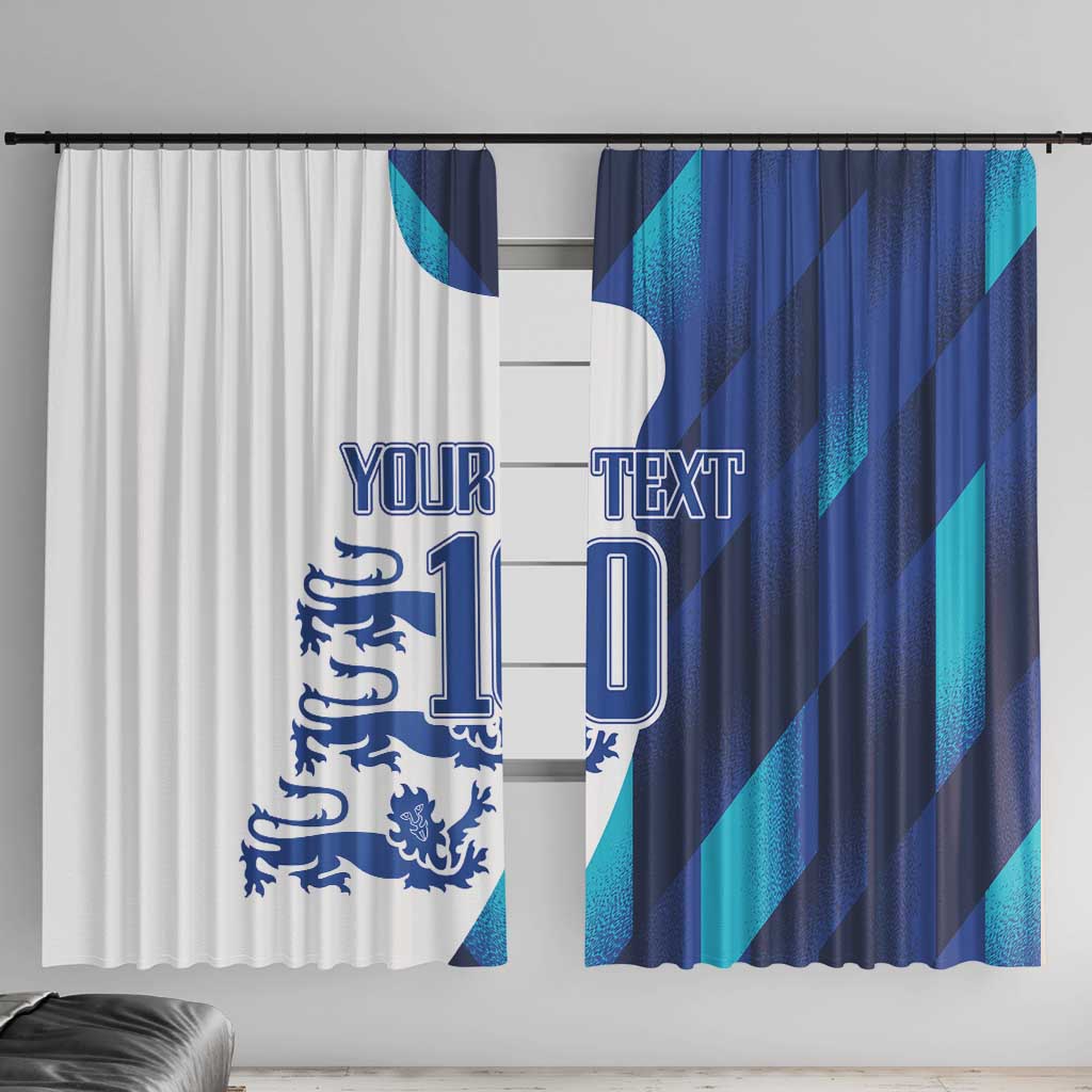 Custom England Football 2024 Go Champion Window Curtain - Wonder Print Shop