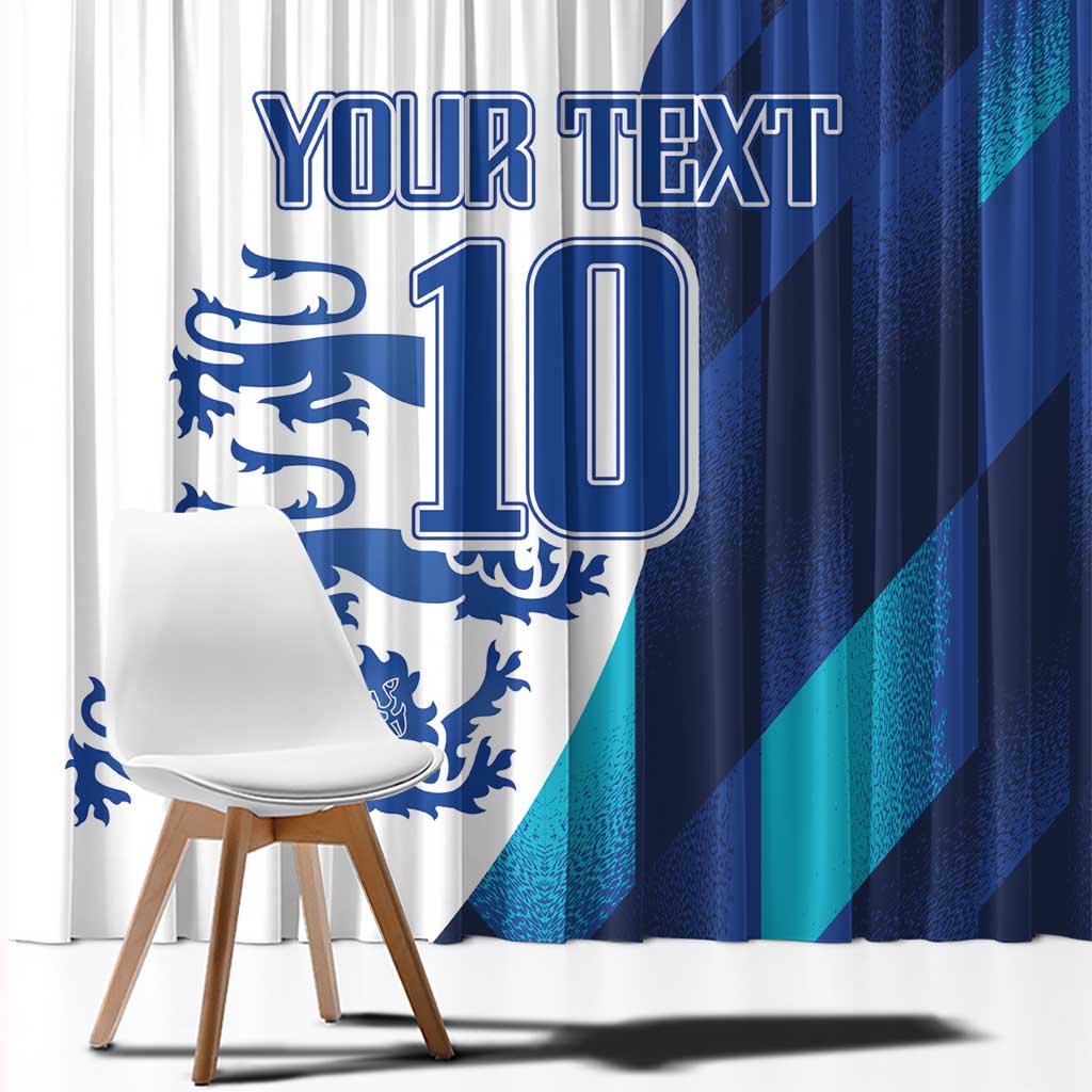Custom England Football 2024 Go Champion Window Curtain - Wonder Print Shop