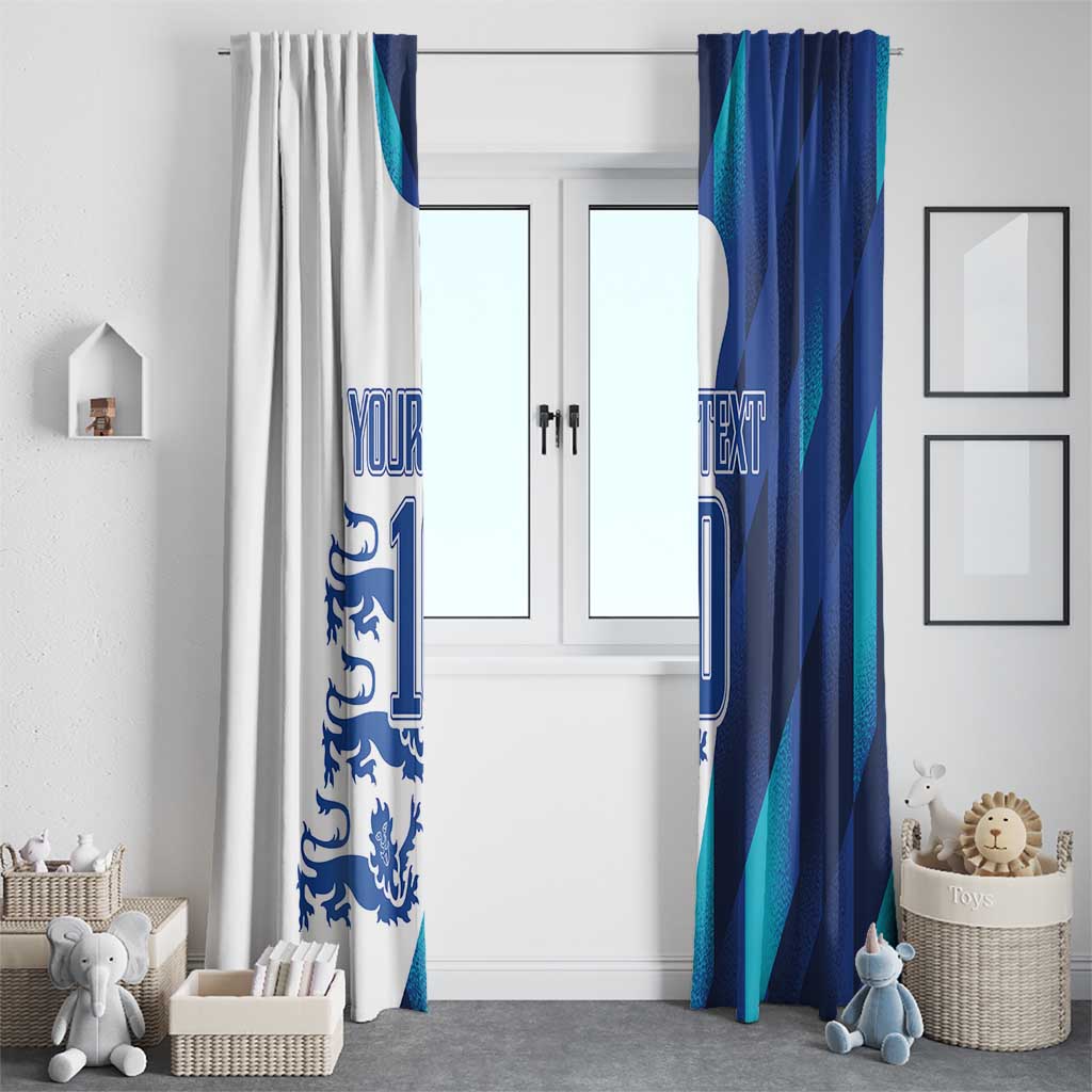 Custom England Football 2024 Go Champion Window Curtain - Wonder Print Shop