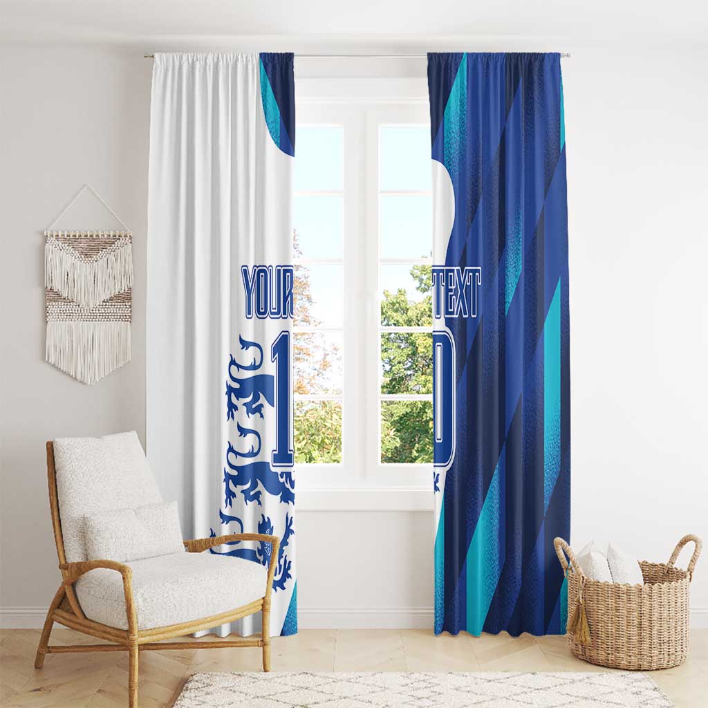 Custom England Football 2024 Go Champion Window Curtain - Wonder Print Shop