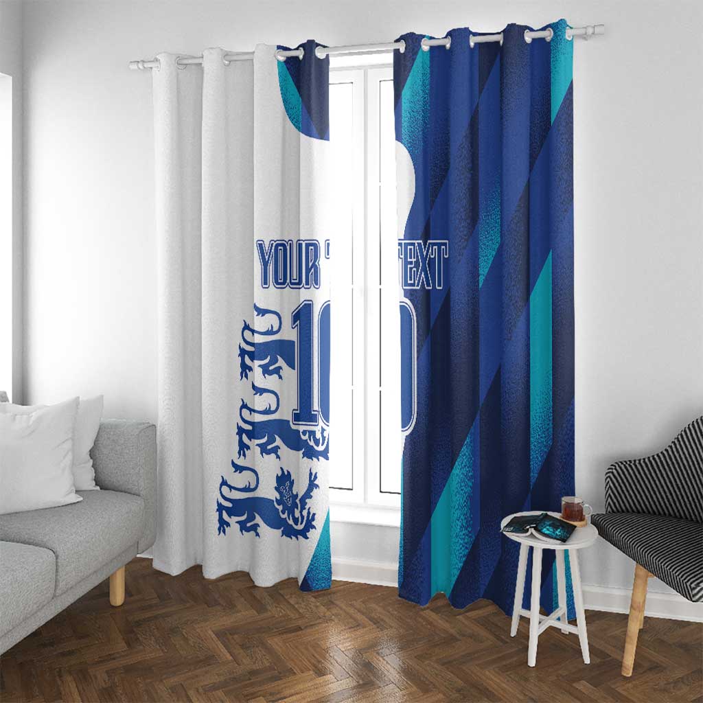 Custom England Football 2024 Go Champion Window Curtain - Wonder Print Shop