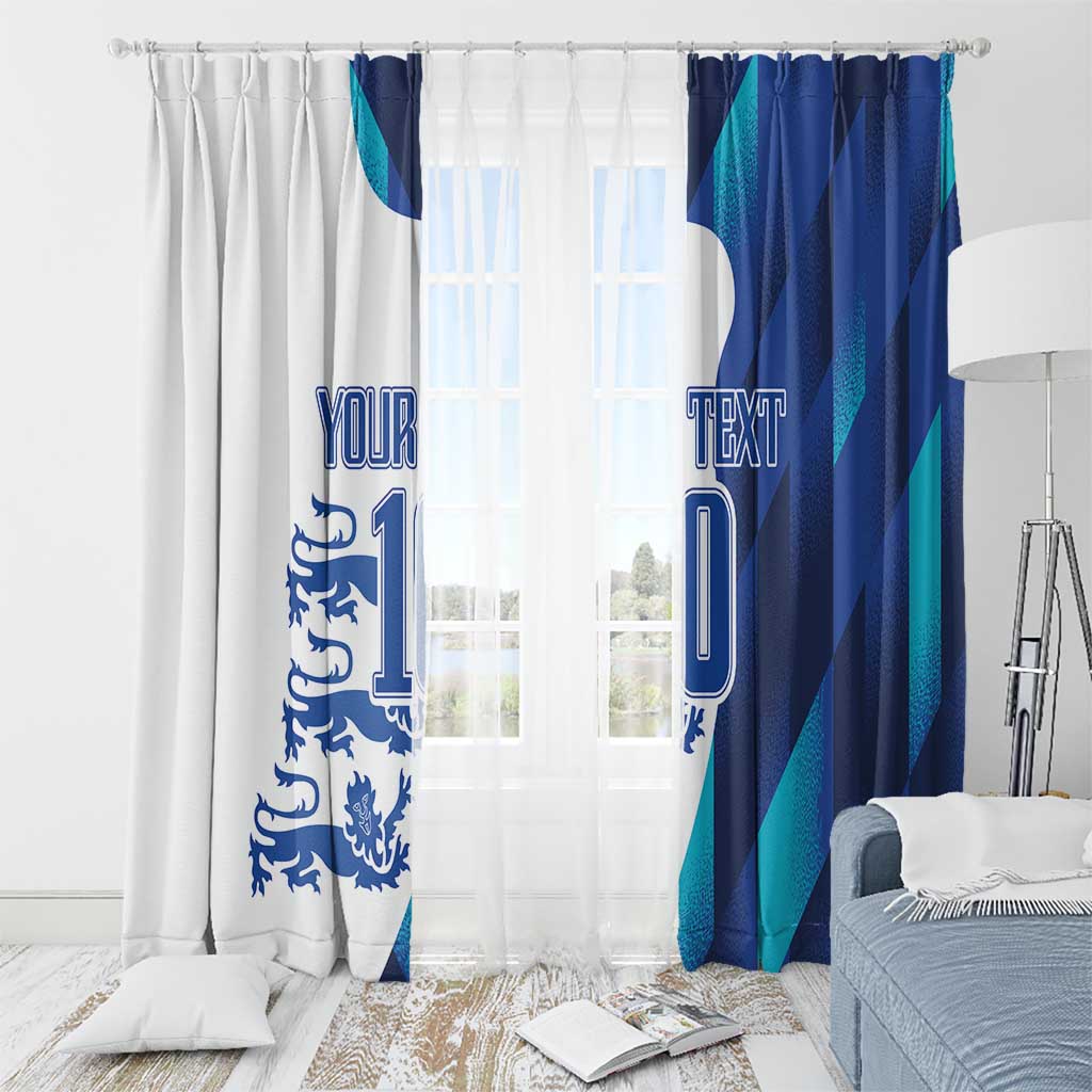 Custom England Football 2024 Go Champion Window Curtain - Wonder Print Shop