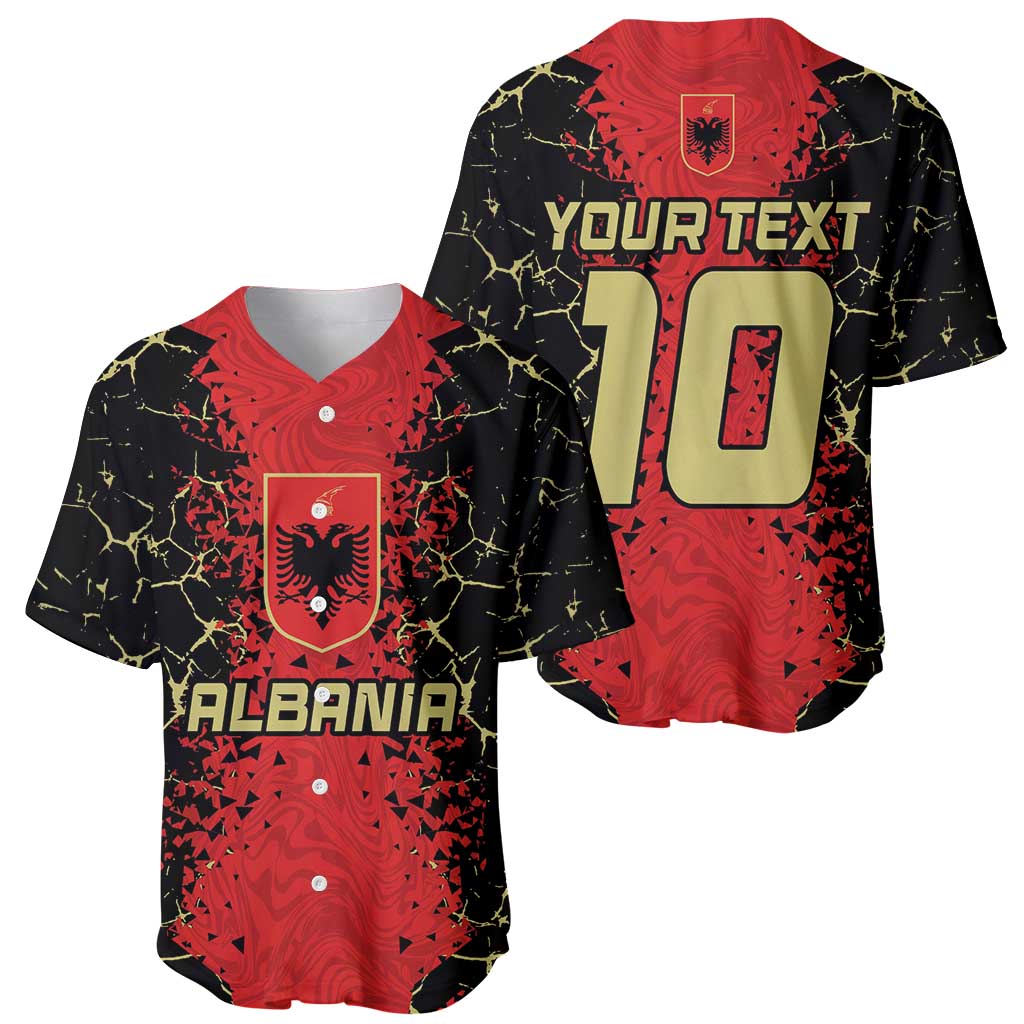 Custom Albania Football 2024 Go Champion Baseball Jersey - Wonder Print Shop