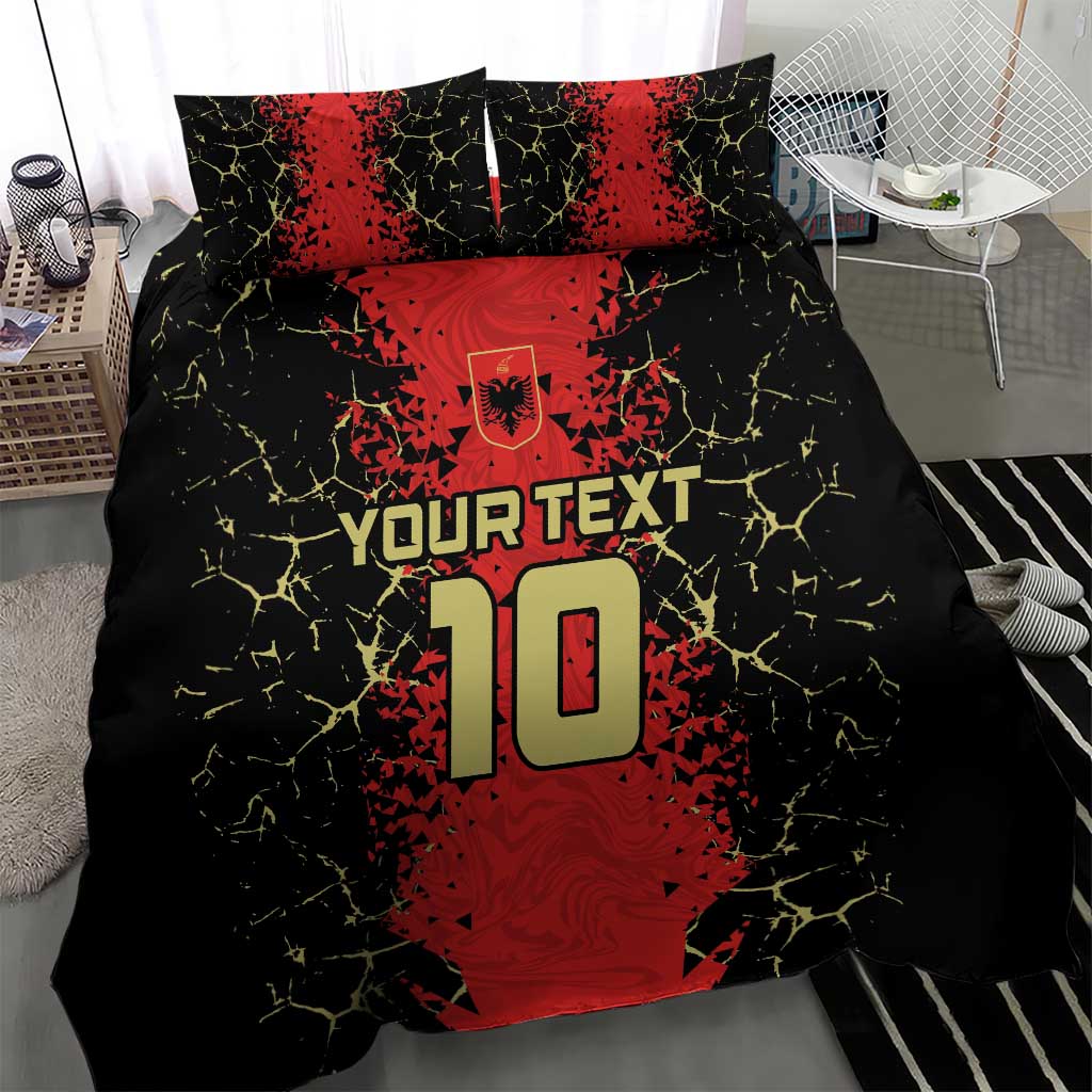 Custom Albania Football 2024 Go Champion Bedding Set - Wonder Print Shop