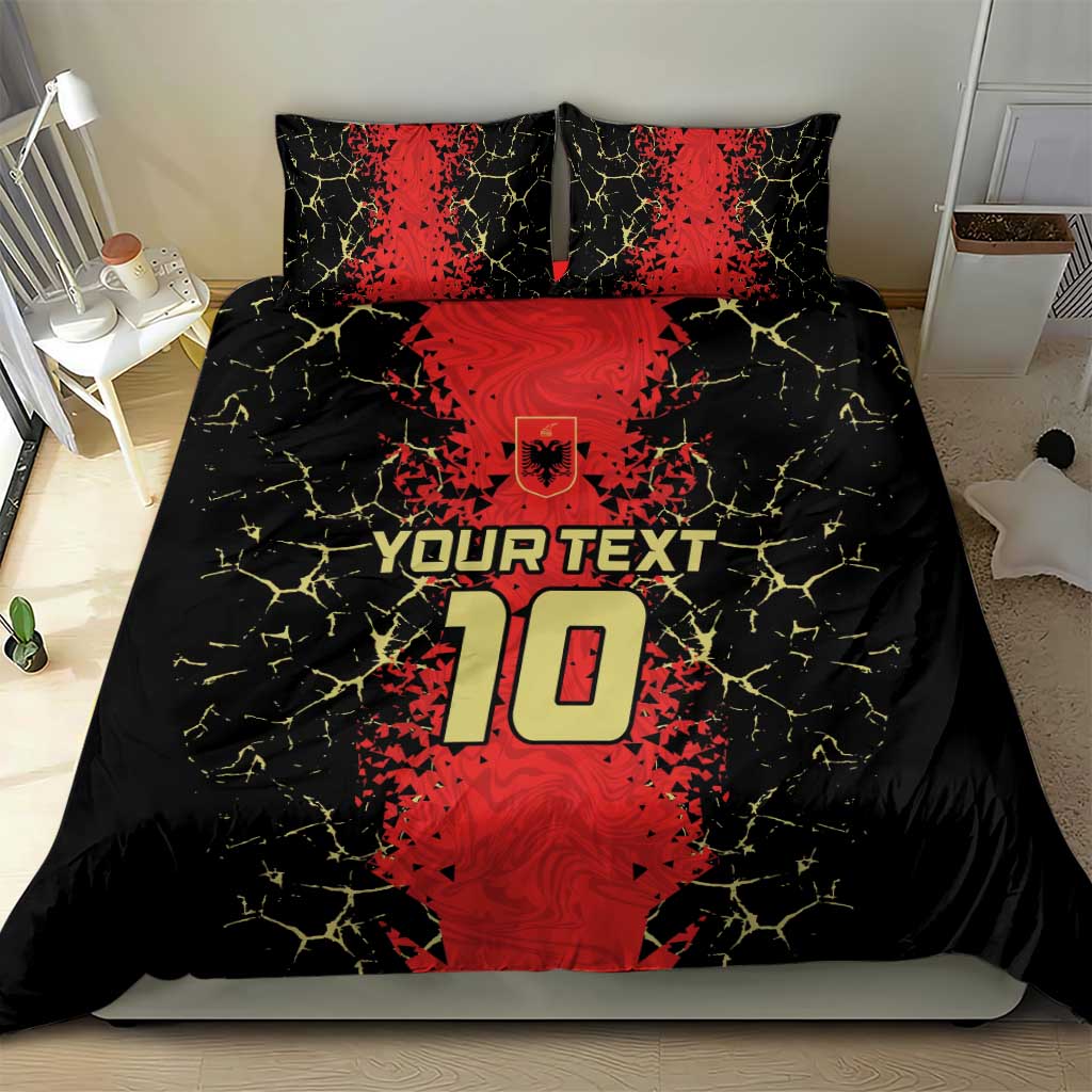 Custom Albania Football 2024 Go Champion Bedding Set - Wonder Print Shop