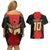 Custom Albania Football 2024 Go Champion Couples Matching Off Shoulder Short Dress and Hawaiian Shirt - Wonder Print Shop