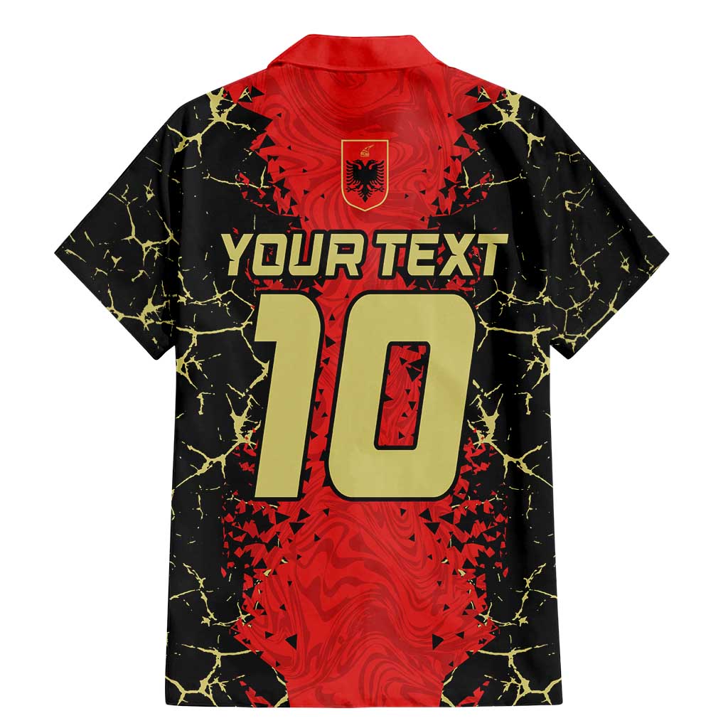 Custom Albania Football 2024 Go Champion Family Matching Mermaid Dress and Hawaiian Shirt - Wonder Print Shop