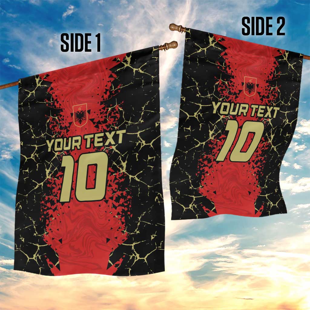 Custom Albania Football 2024 Go Champion Garden Flag - Wonder Print Shop