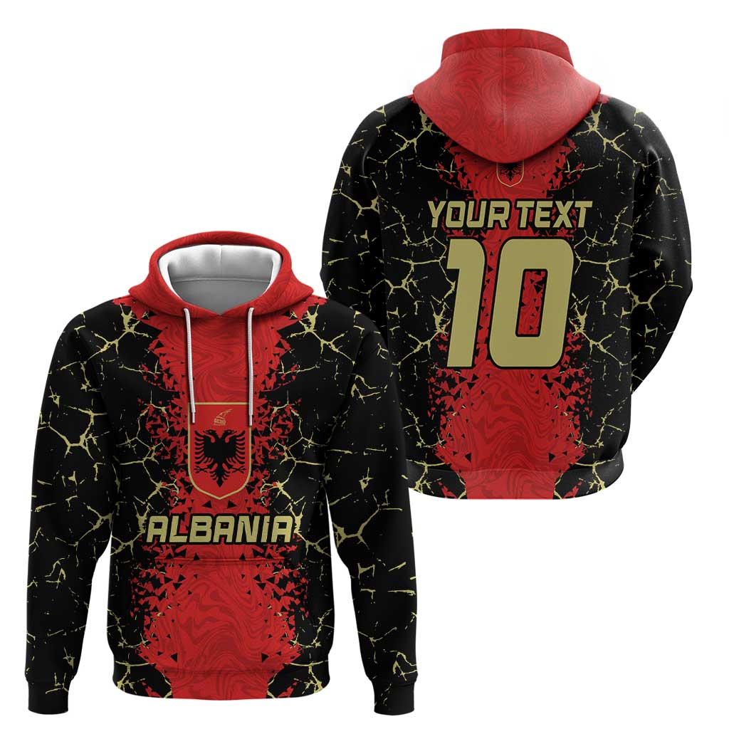 Custom Albania Football 2024 Go Champion Hoodie - Wonder Print Shop