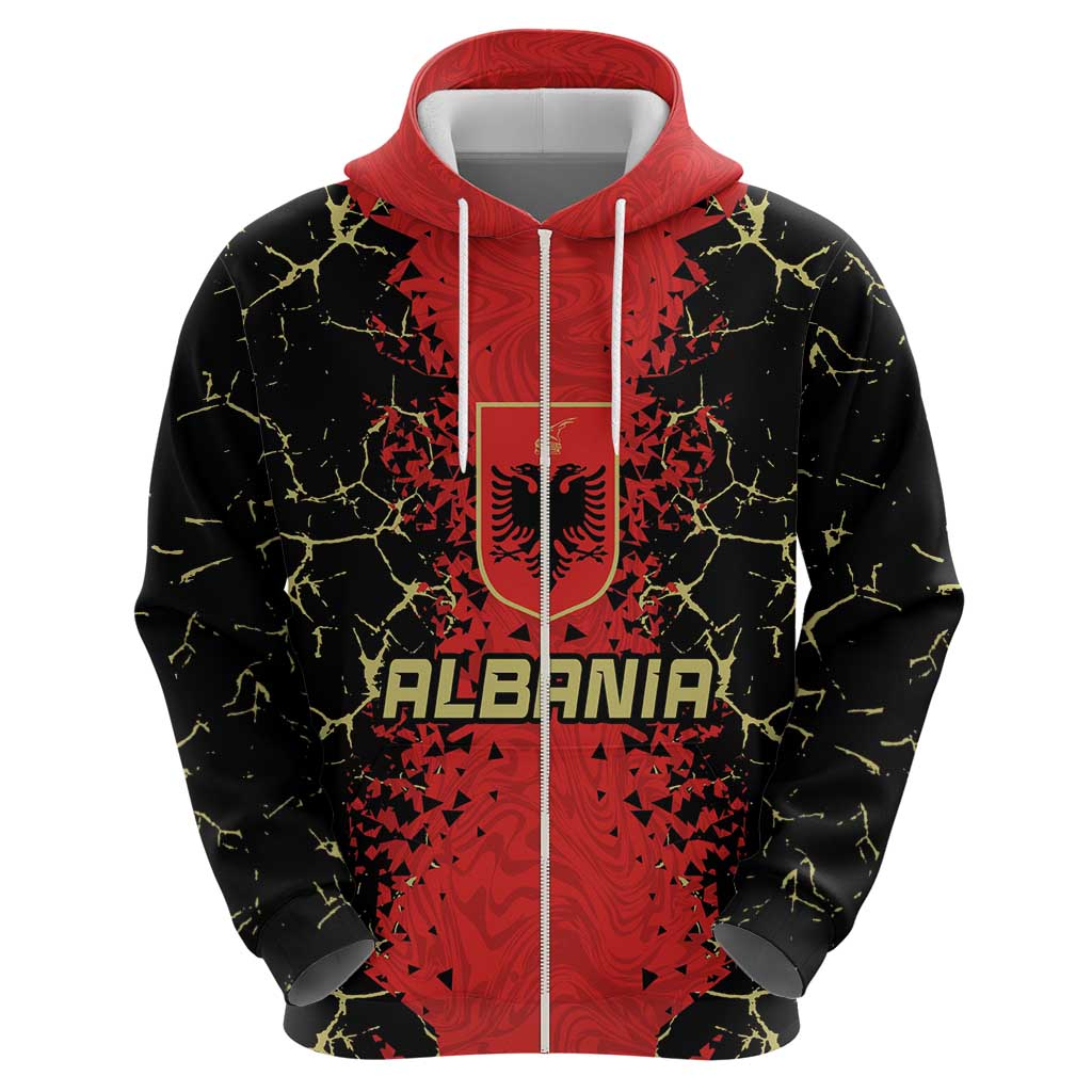 Custom Albania Football 2024 Go Champion Hoodie - Wonder Print Shop
