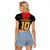 Custom Albania Football 2024 Go Champion Raglan Cropped T Shirt - Wonder Print Shop