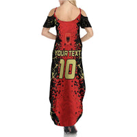 Custom Albania Football 2024 Go Champion Summer Maxi Dress - Wonder Print Shop