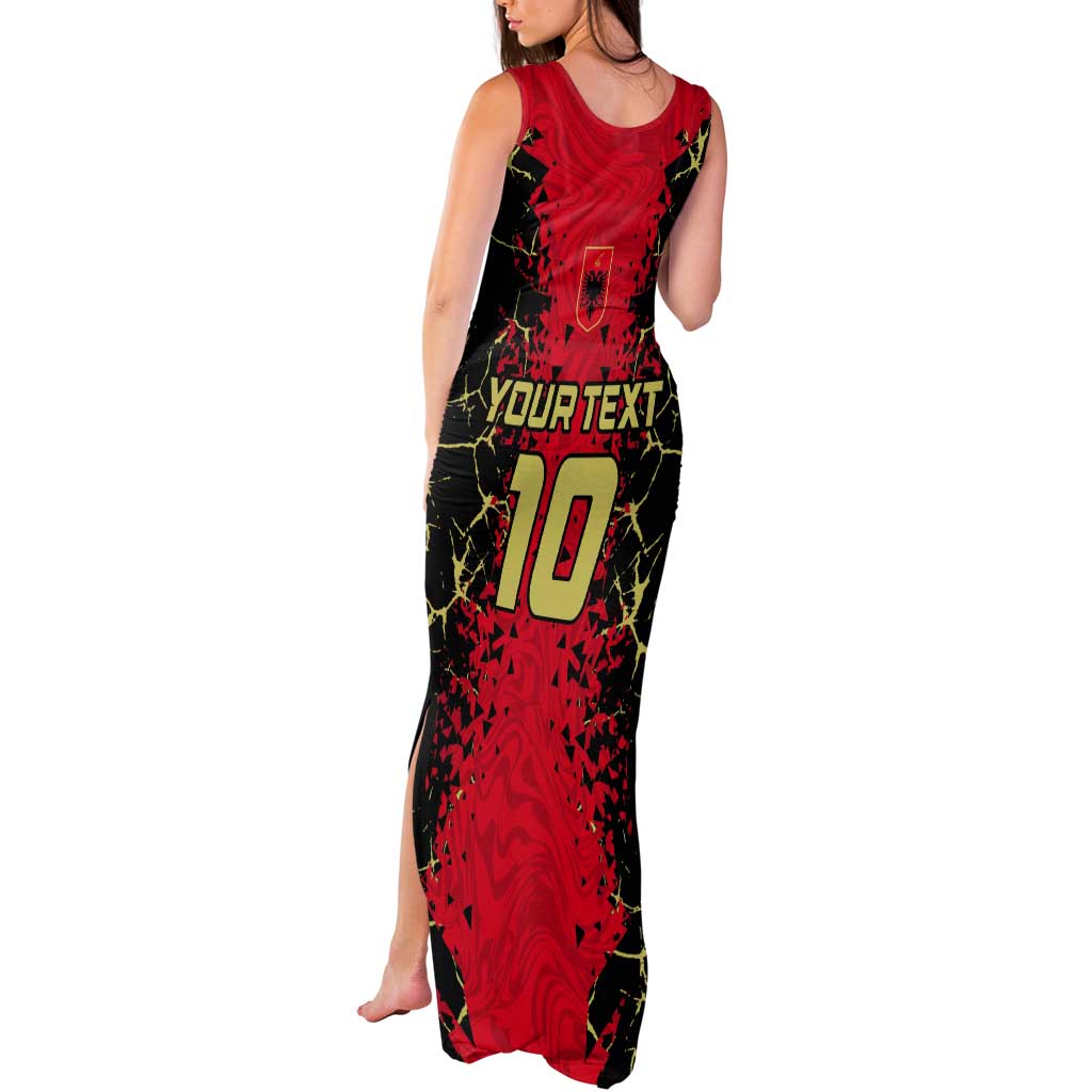 Custom Albania Football 2024 Go Champion Tank Maxi Dress - Wonder Print Shop