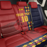 Custom Spain Football 2024 Go Champion Back Car Seat Cover - Wonder Print Shop