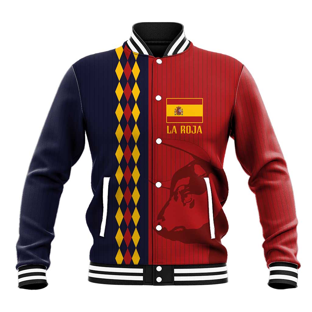 Custom Spain Football 2024 Go Champion Baseball Jacket - Wonder Print Shop