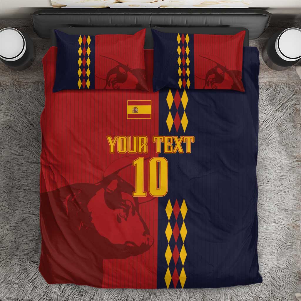 Custom Spain Football 2024 Go Champion Bedding Set - Wonder Print Shop