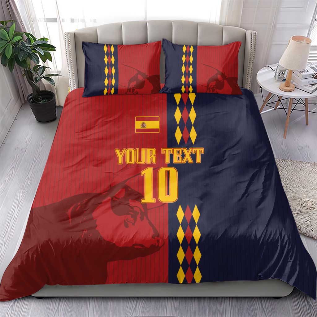Custom Spain Football 2024 Go Champion Bedding Set - Wonder Print Shop