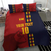 Custom Spain Football 2024 Go Champion Bedding Set - Wonder Print Shop