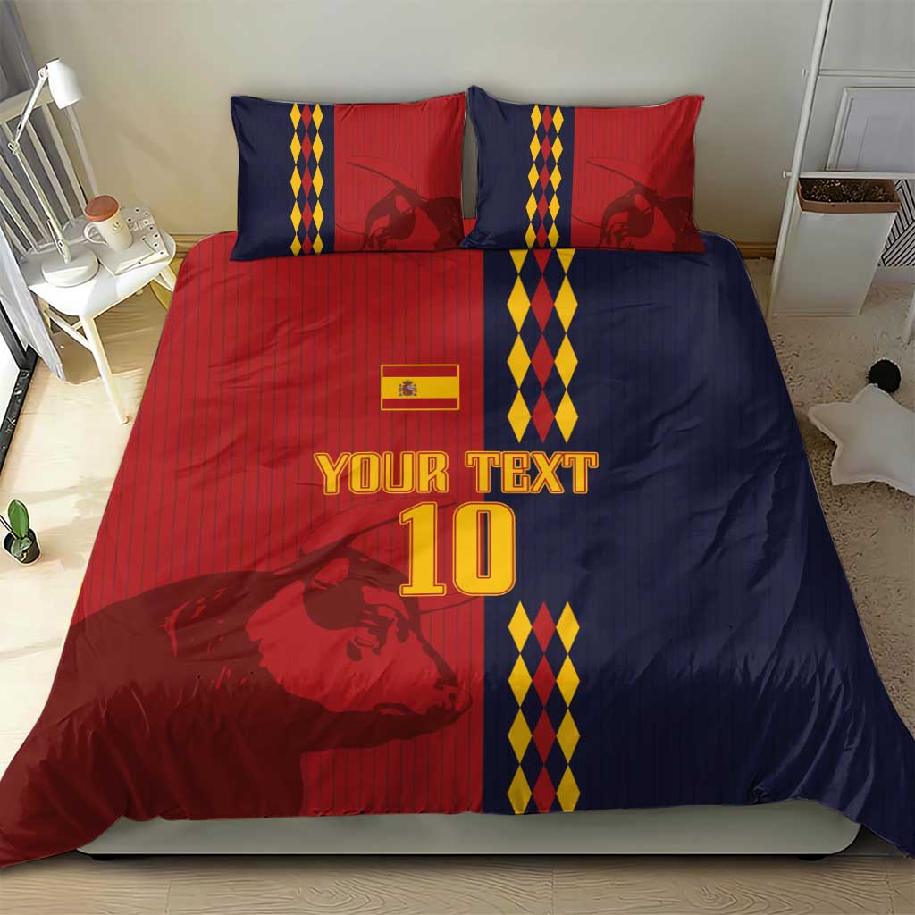 Custom Spain Football 2024 Go Champion Bedding Set - Wonder Print Shop