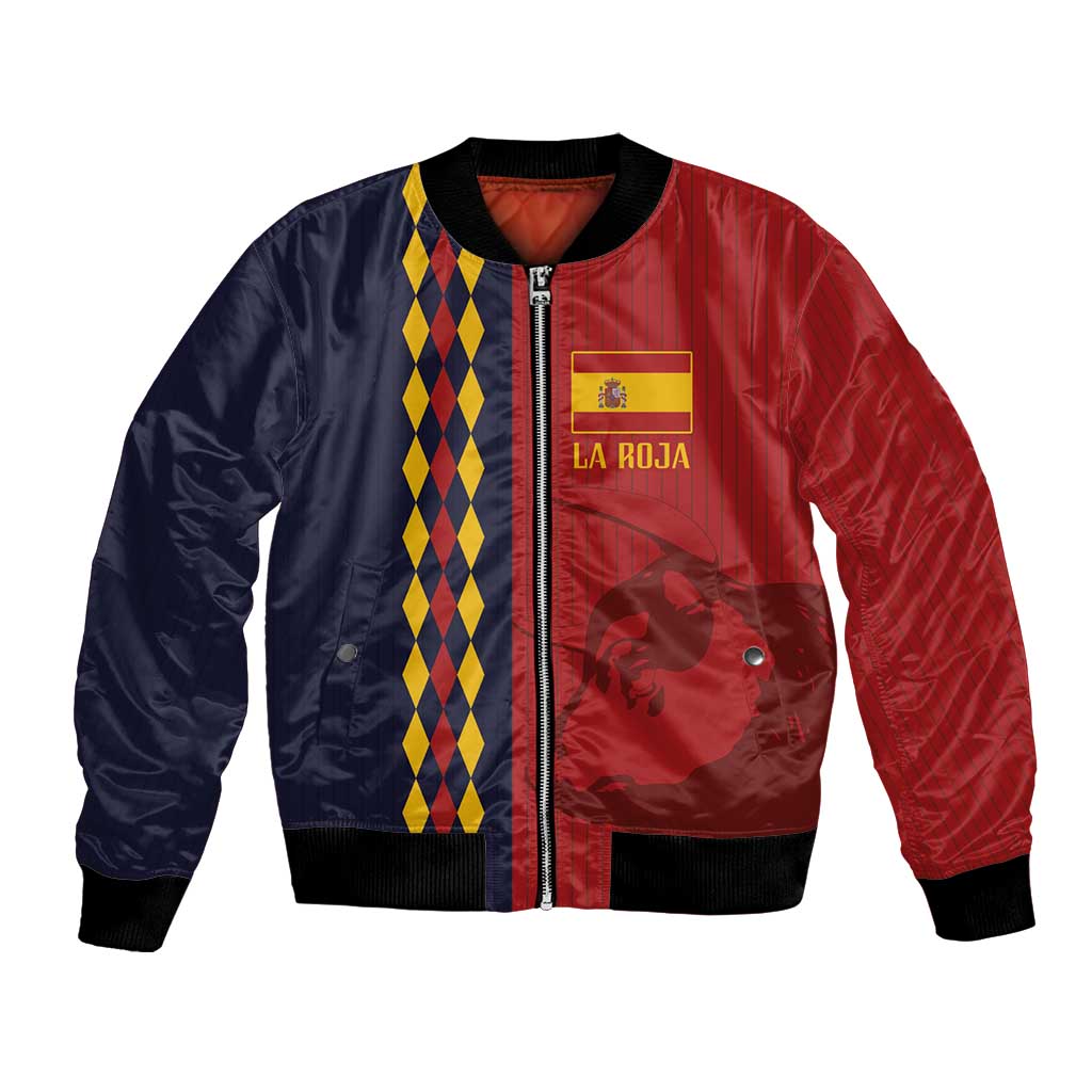 Custom Spain Football 2024 Go Champion Bomber Jacket - Wonder Print Shop