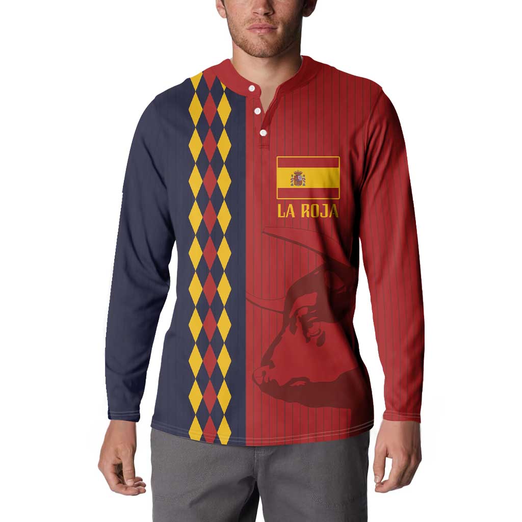 Custom Spain Football 2024 Go Champion Button Sweatshirt - Wonder Print Shop