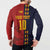 Custom Spain Football 2024 Go Champion Button Sweatshirt - Wonder Print Shop