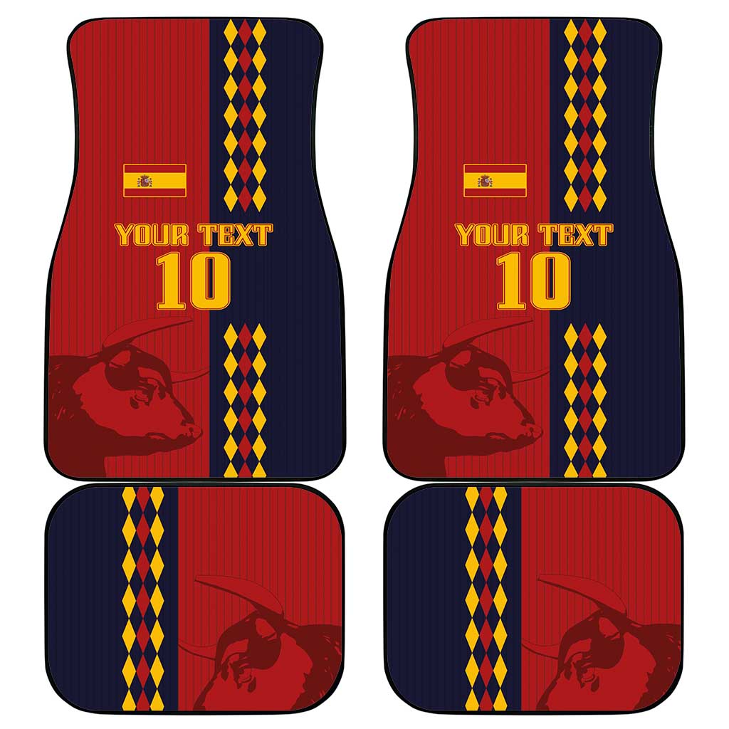 Custom Spain Football 2024 Go Champion Car Mats - Wonder Print Shop