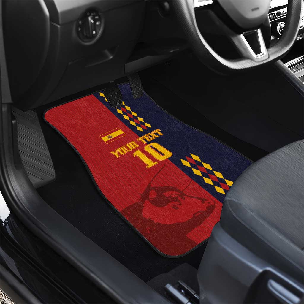 Custom Spain Football 2024 Go Champion Car Mats - Wonder Print Shop