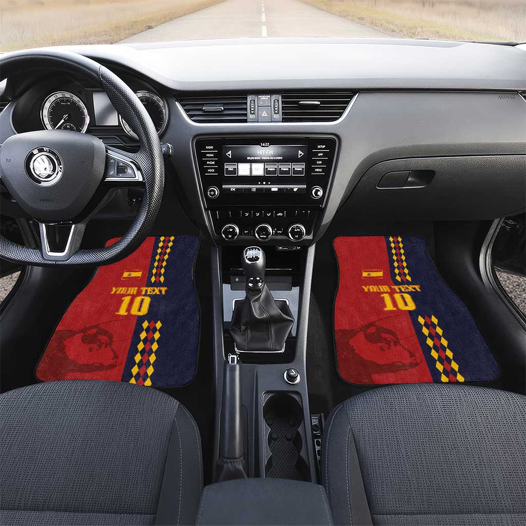 Custom Spain Football 2024 Go Champion Car Mats - Wonder Print Shop