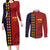 Custom Spain Football 2024 Go Champion Couples Matching Long Sleeve Bodycon Dress and Long Sleeve Button Shirt - Wonder Print Shop