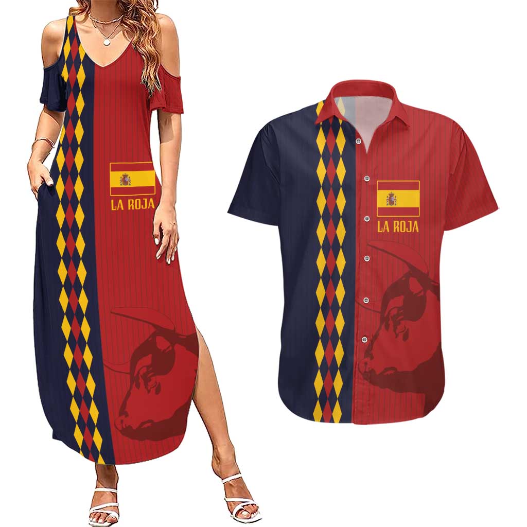Custom Spain Football 2024 Go Champion Couples Matching Summer Maxi Dress and Hawaiian Shirt - Wonder Print Shop