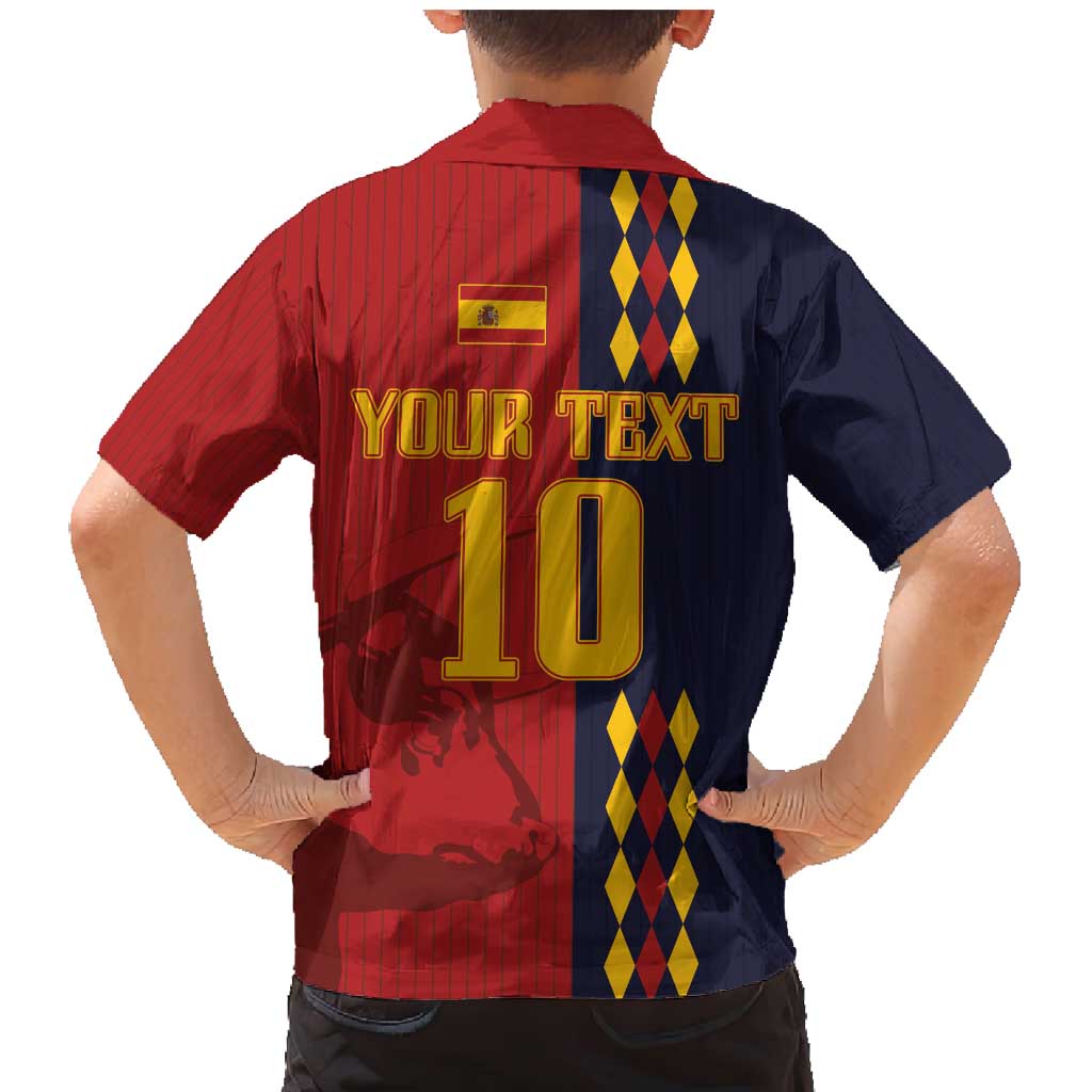 Custom Spain Football 2024 Go Champion Family Matching Mermaid Dress and Hawaiian Shirt - Wonder Print Shop