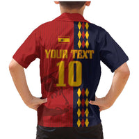 Custom Spain Football 2024 Go Champion Family Matching Mermaid Dress and Hawaiian Shirt - Wonder Print Shop