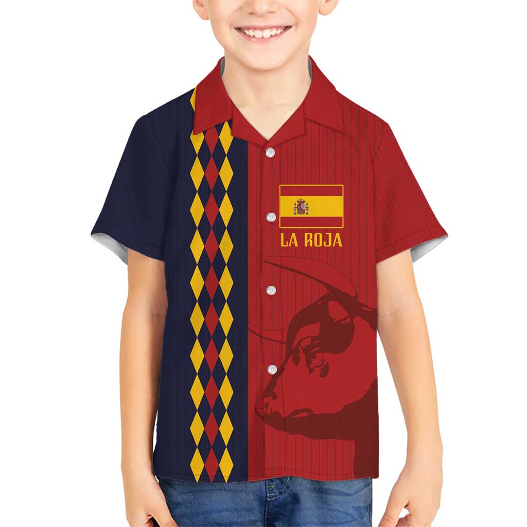 Custom Spain Football 2024 Go Champion Family Matching Off Shoulder Maxi Dress and Hawaiian Shirt - Wonder Print Shop