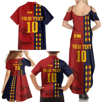 Custom Spain Football 2024 Go Champion Family Matching Summer Maxi Dress and Hawaiian Shirt - Wonder Print Shop