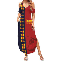 Custom Spain Football 2024 Go Champion Family Matching Summer Maxi Dress and Hawaiian Shirt - Wonder Print Shop