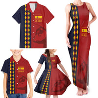 Custom Spain Football 2024 Go Champion Family Matching Tank Maxi Dress and Hawaiian Shirt - Wonder Print Shop