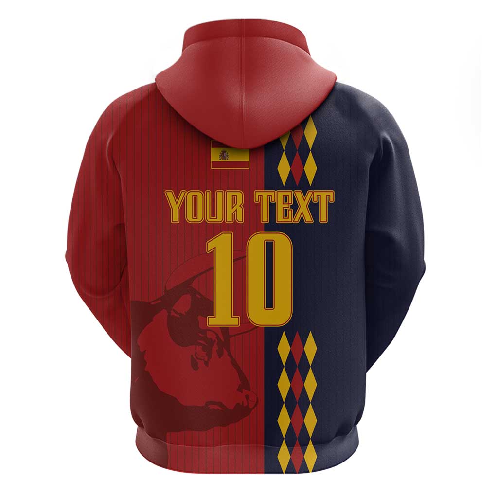 Custom Spain Football 2024 Go Champion Hoodie - Wonder Print Shop