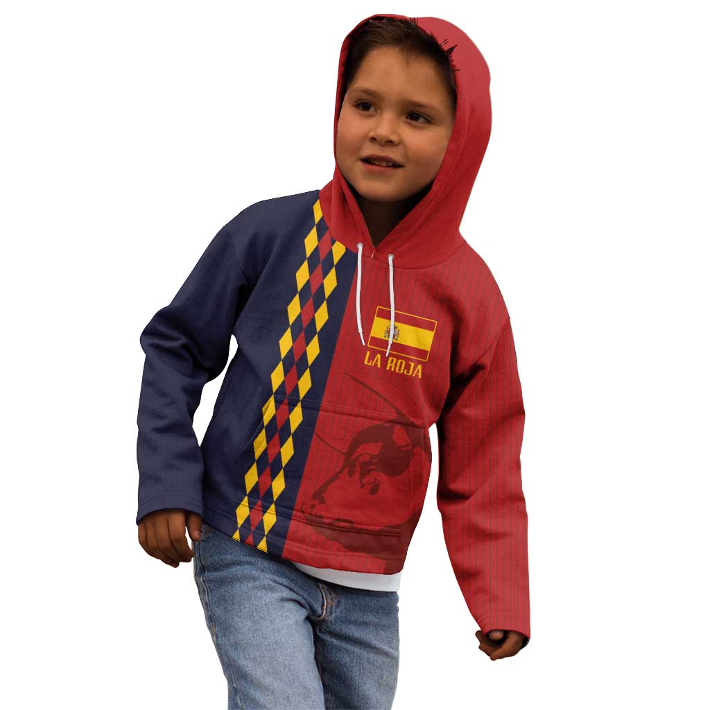 Custom Spain Football 2024 Go Champion Kid Hoodie - Wonder Print Shop