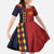 Custom Spain Football 2024 Go Champion Kid Short Sleeve Dress - Wonder Print Shop