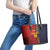 Custom Spain Football 2024 Go Champion Leather Tote Bag - Wonder Print Shop