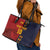 Custom Spain Football 2024 Go Champion Leather Tote Bag - Wonder Print Shop