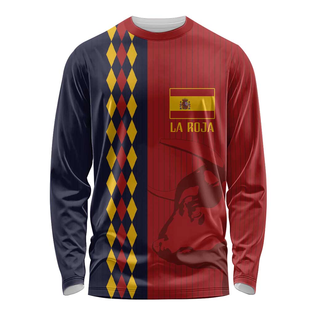 Custom Spain Football 2024 Go Champion Long Sleeve Shirt - Wonder Print Shop