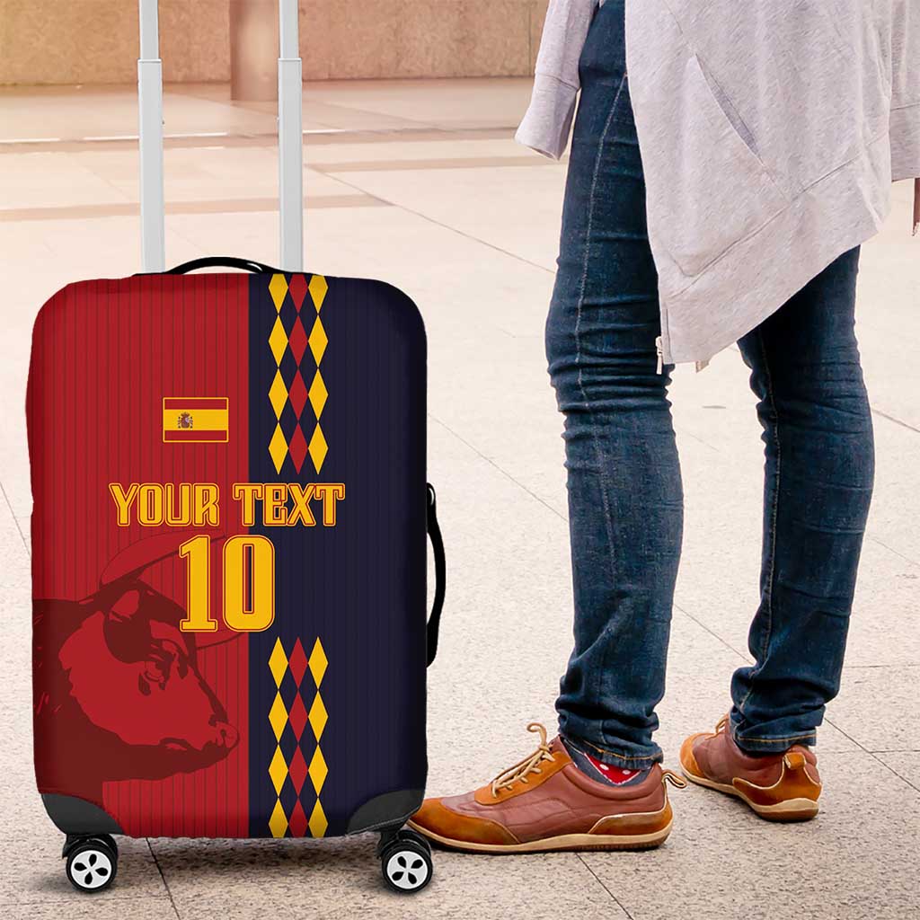 Custom Spain Football 2024 Go Champion Luggage Cover - Wonder Print Shop