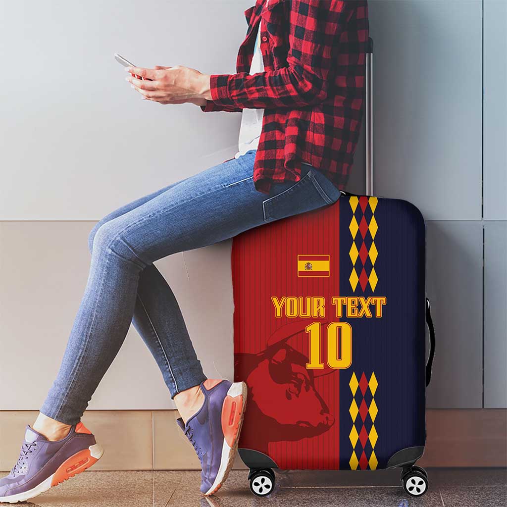 Custom Spain Football 2024 Go Champion Luggage Cover - Wonder Print Shop