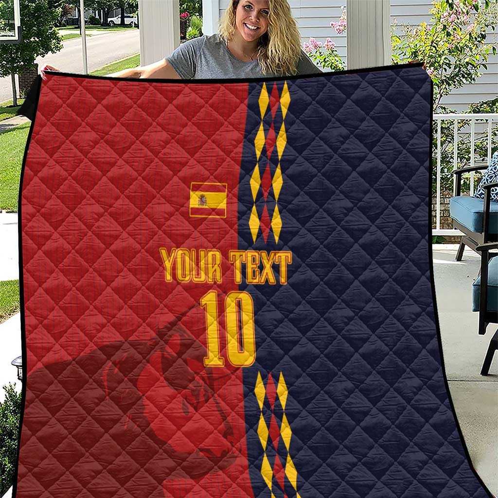 Custom Spain Football 2024 Go Champion Quilt - Wonder Print Shop