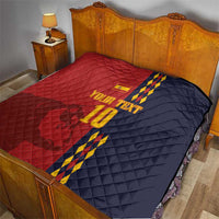 Custom Spain Football 2024 Go Champion Quilt - Wonder Print Shop