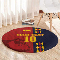 Custom Spain Football 2024 Go Champion Round Carpet