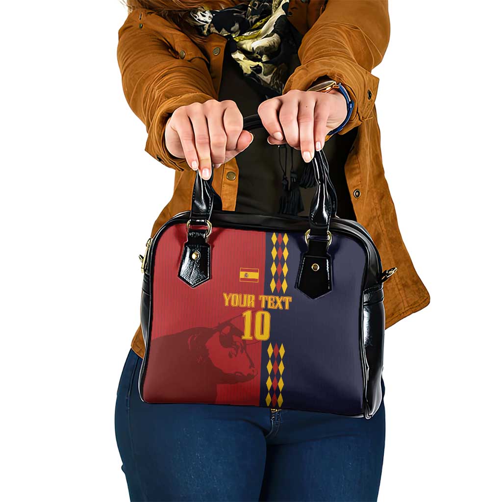 Custom Spain Football 2024 Go Champion Shoulder Handbag