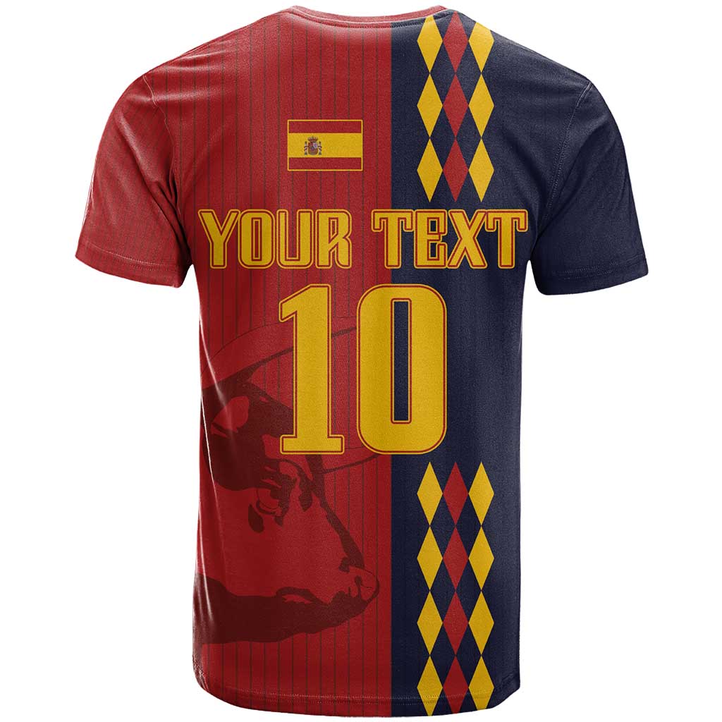Custom Spain Football 2024 Go Champion T Shirt - Wonder Print Shop